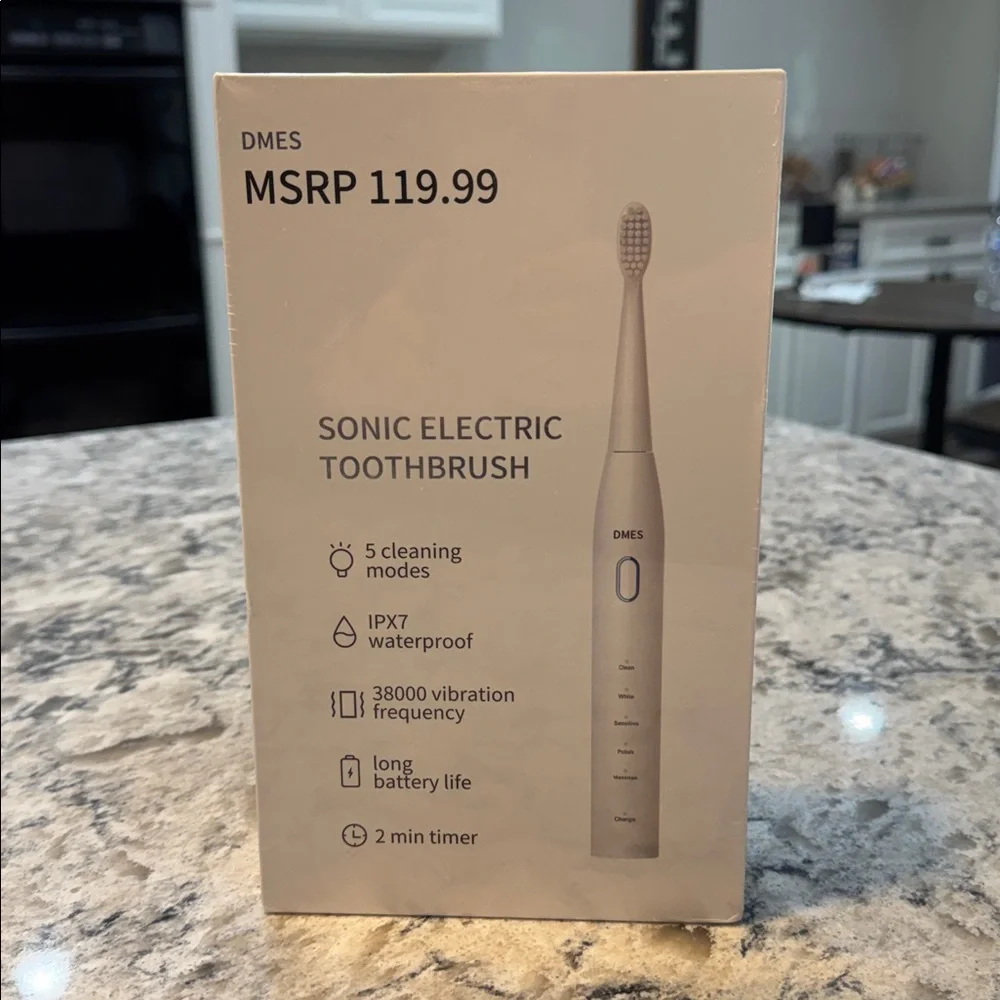 DMES DY-640 Sonic Electric Toothbrush 5 Modes USB Rechargeable NWT